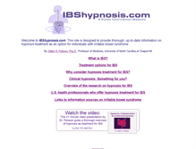 Tablet Screenshot of ibshypnosis.com